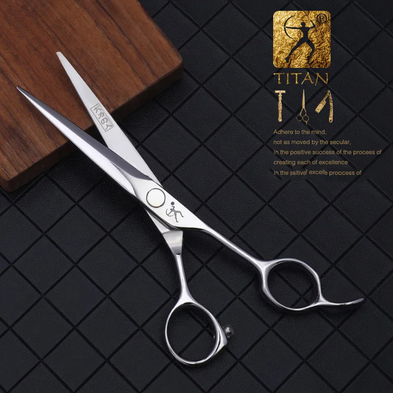 Tijeras de Peluquería Titan, Herramientas de Corte para Peluqueros, Tijeras de Entresacar para Cabello, 5.5, 6.0, 6.5 Pulgadas, Acero 440C