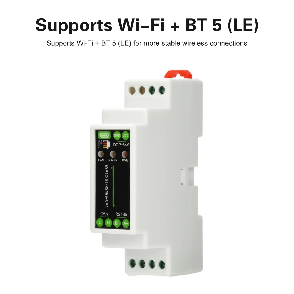 ESP32-S3-RS485-CAN Placa de Control Industrial con Relé Wifi y Bluetooth de 1 Canal, Comunicador Rs485 Can Tipo-C para Automatización e IoT