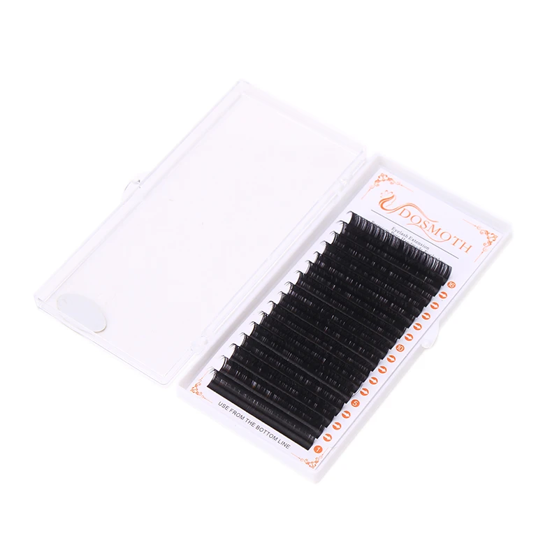 DOSMOTH 10 cajas 16 filas 7-16mm extensiones de pestañas de visón supples extensión de pestañas postizas individuales cosméticos