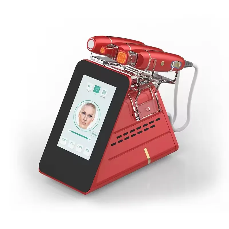 Máquina Portátil de Radiofrecuencia para Reafirmar la Piel, Hifu para Levantar la Piel de los Ojos y el Rostro, Máquina de Radiofrecuencia con 3 Manijas de Trabajo