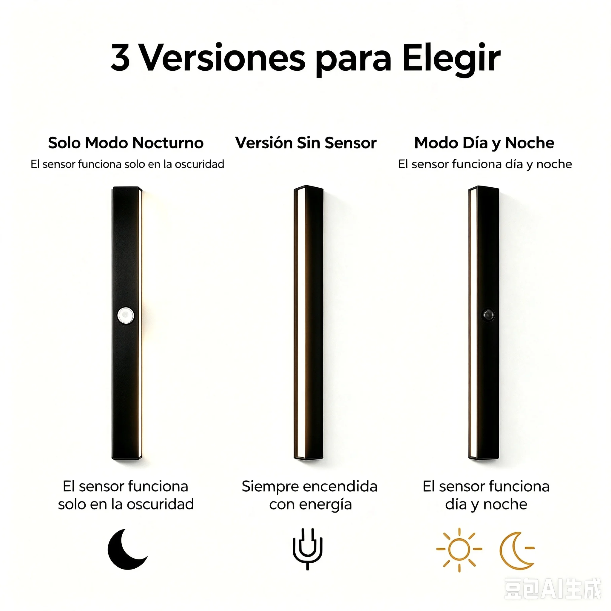 2/1PCS Lámpara de Pared LED con Sensor de Movimiento, Impermeable IP65, para Exteriores, Lámpara de Pared para Villa, Jardín, Porche, 110V 220V 55-200CM