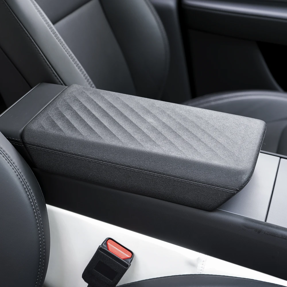 Funda Protectora de TPE para Consola Central y Reposabrazos TEKSY para Tesla Model Y L / Y Juniper 2026 y Model 3 Highland