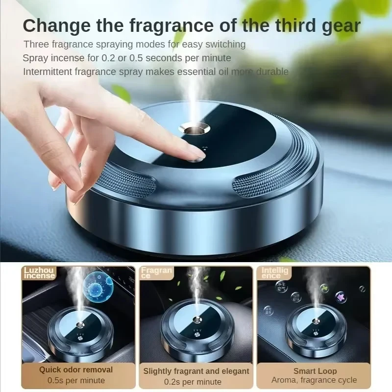 Ambientador inteligente para coche, difusor de fragancia, humidificador de niebla para coche, difusor de aceites esenciales, accesorios interiores de aromaterapia