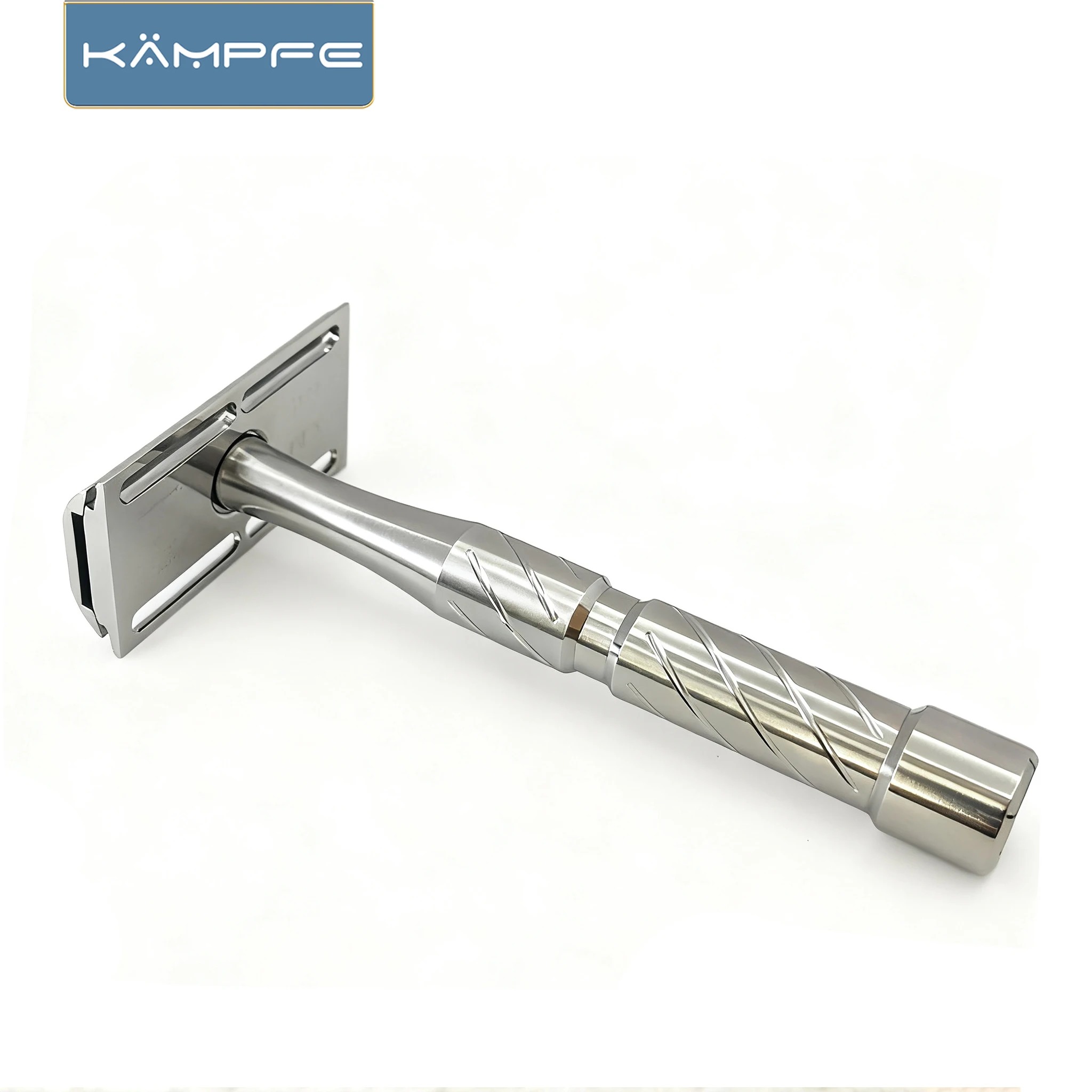 KAMPFE Manual Safety CNC - Acero inoxidable procesado para afeitado en húmedo de piel sensible