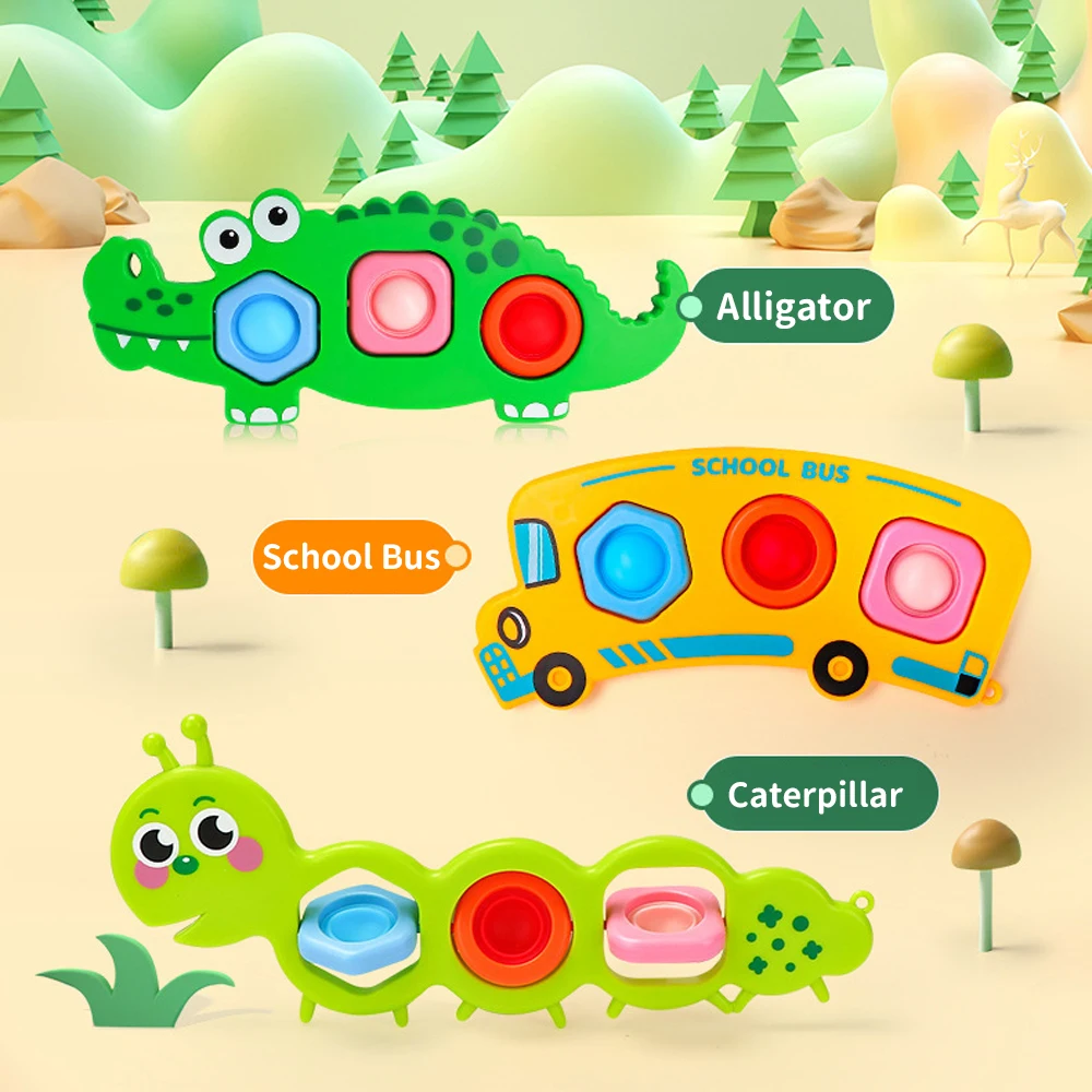 Juguetes antiestrés con prensa para dedos para niños, ejercicio sensorial para dedos, actividad, habilidades motoras, alivio educativo del estrés, juguete para regalo