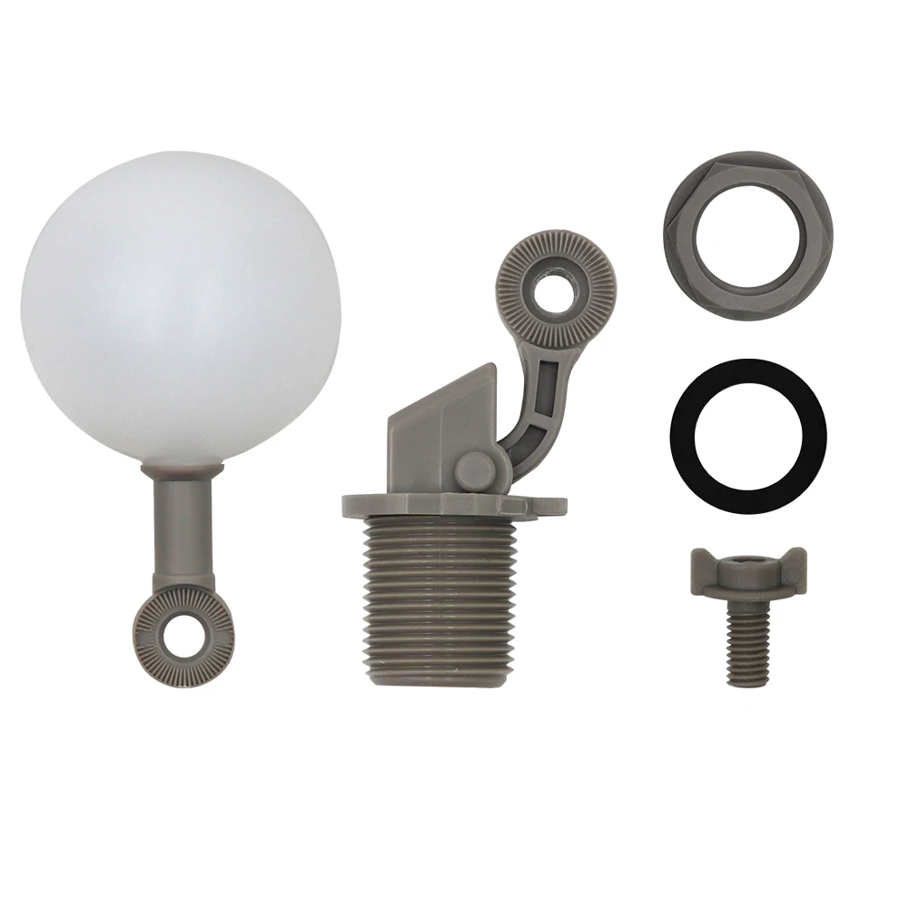 1 Uds válvula de bola flotante 1/2 "o 3/4" válvula de bola de flotador de agua ajustable de plástico para torre de agua tanque de agua bebedero de agua para ganado