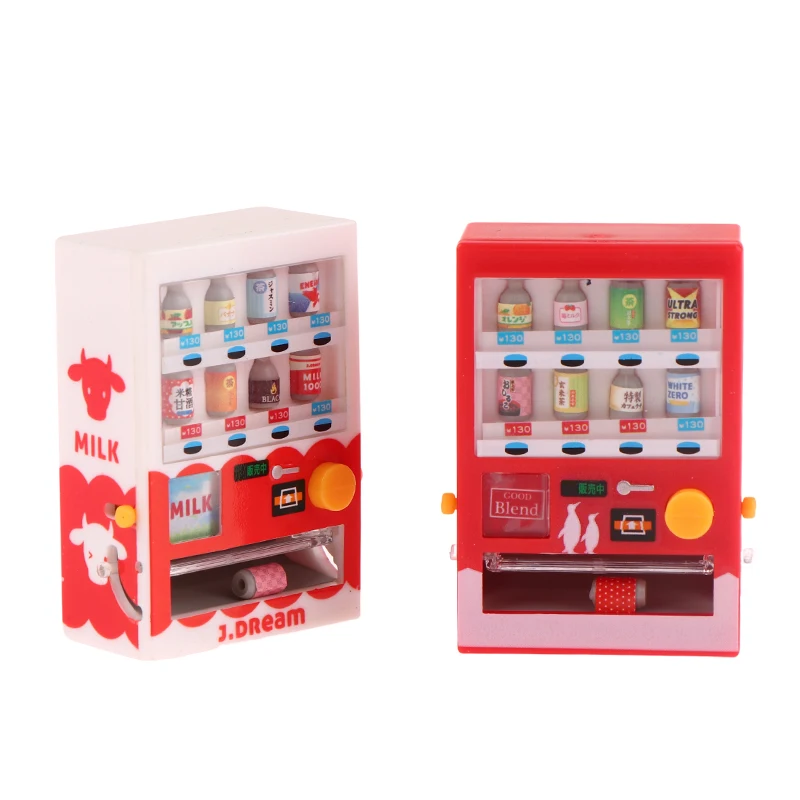 Mini máquina de bebidas, modelo de escena de disparo, accesorios para muñecas, accesorios para el hogar