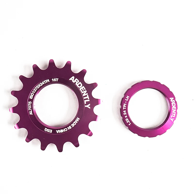 Obras de bicicleta Ardently FixedGear 13T/14T/15T/16T/17T/18T/19T/20T piñón de volante de marcha única anillo de bloqueo de bicicleta de pista Fixie