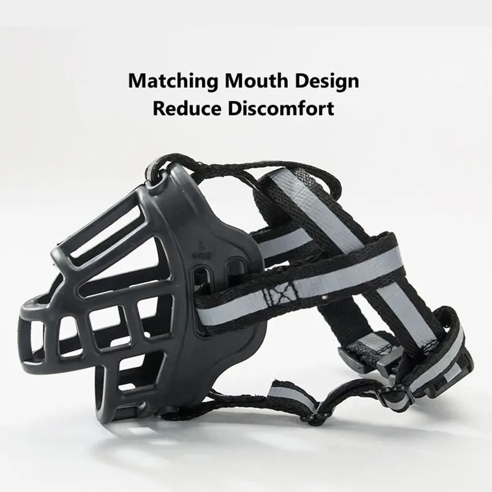 Cesta cómoda y transpirable para perros, protector de bozal contra mordeduras y ladridos, máscara para perros medianos y grandes, bozal antiladridos, suministros para perros