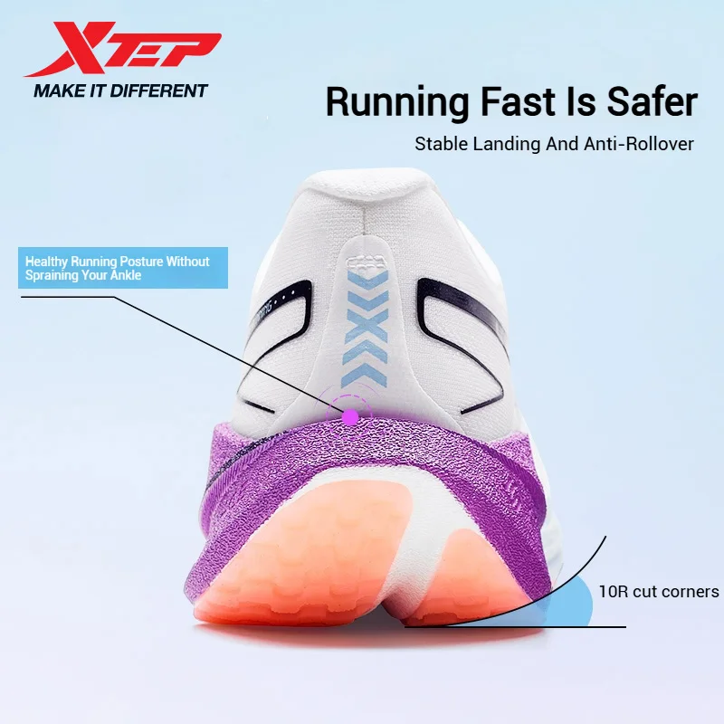 Xtep Shyft 1,0 zapatillas de correr profesionales para hombres 2025 verano maratón amortiguador placa de carbono zapatos de carreras 875319110083