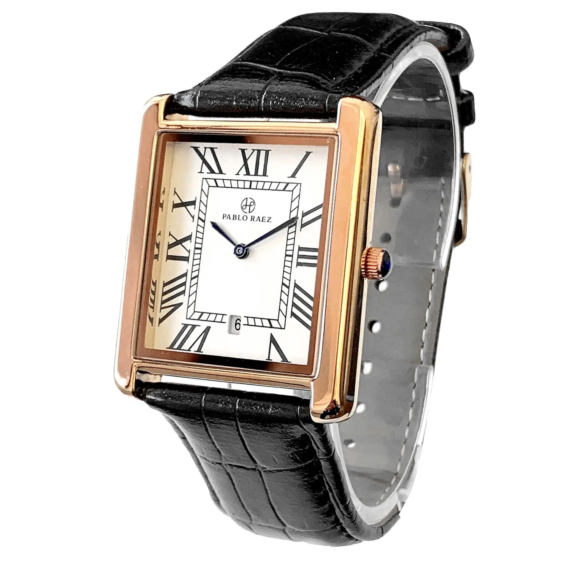 Reloj de Hombre, Estilo Ejecutivo, Retro, Clásico, con Calendario, Marca de Lujo, Correa Resistente al Agua, Reloj de Cuarzo, Regalo