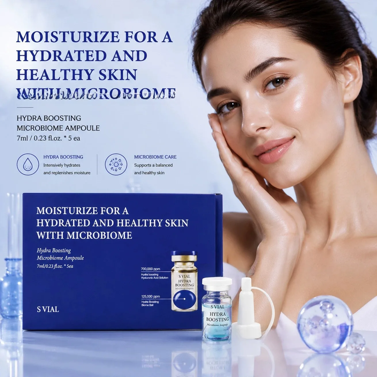 Suero Facial Antiedad con PDRN y Probióticos, Hidratante, Reafirmante e Iluminador, Productos Coreanos para el Cuidado de la Piel que Combaten las Arrugas