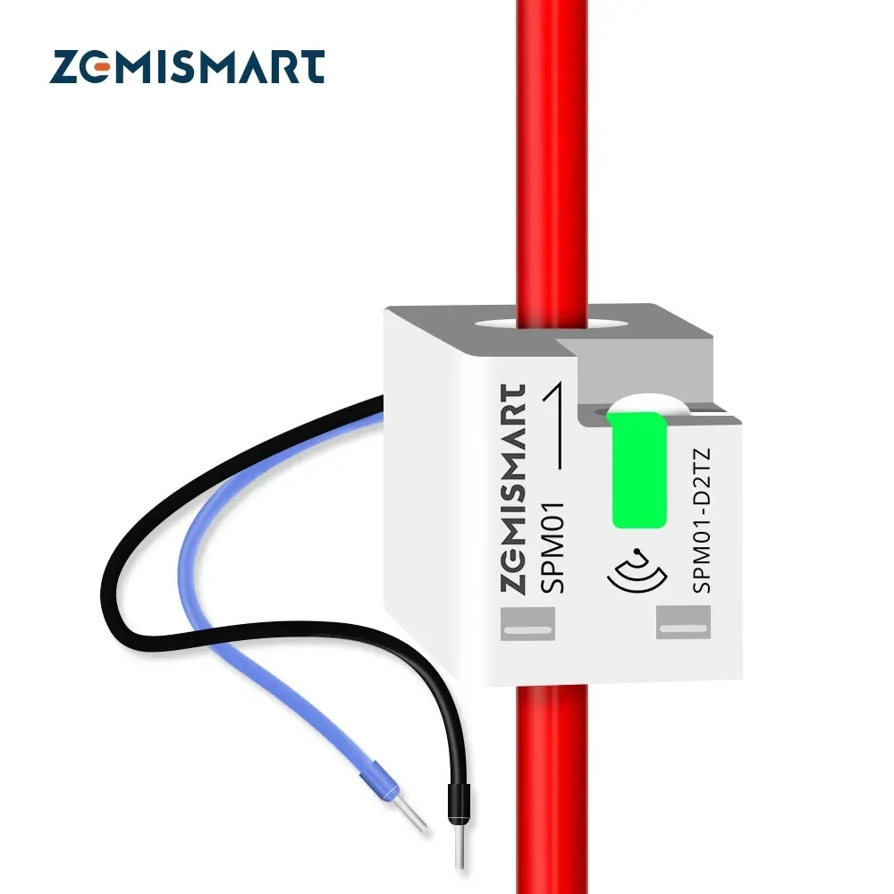 Medidor de Energía Inteligente Zemismart Zigbee, Sensor Eléctrico, Funciona con la Aplicación Tuya, Compatible con Homey y Smartthings
