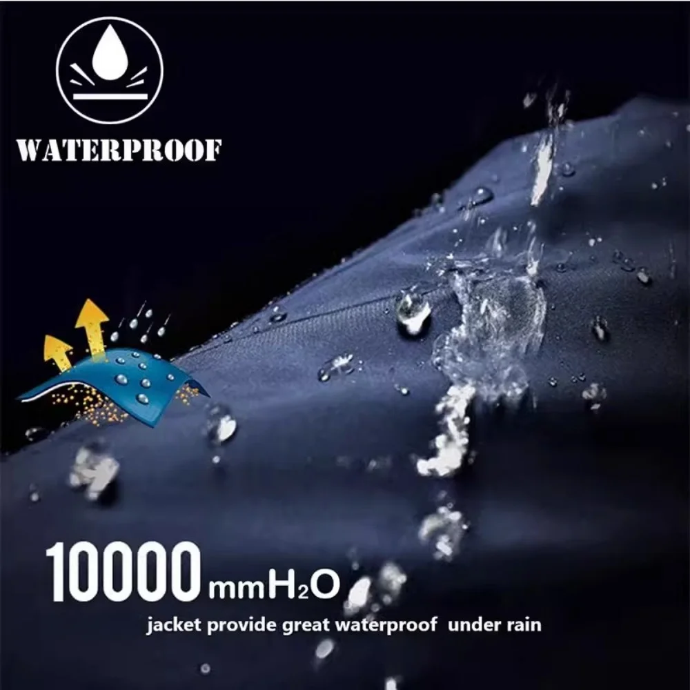Parkas de invierno para hombre, chaqueta para exteriores, forro polar grueso, cortavientos impermeable cálido, chaquetas de esquí, abrigo grueso para escalar, gran oferta