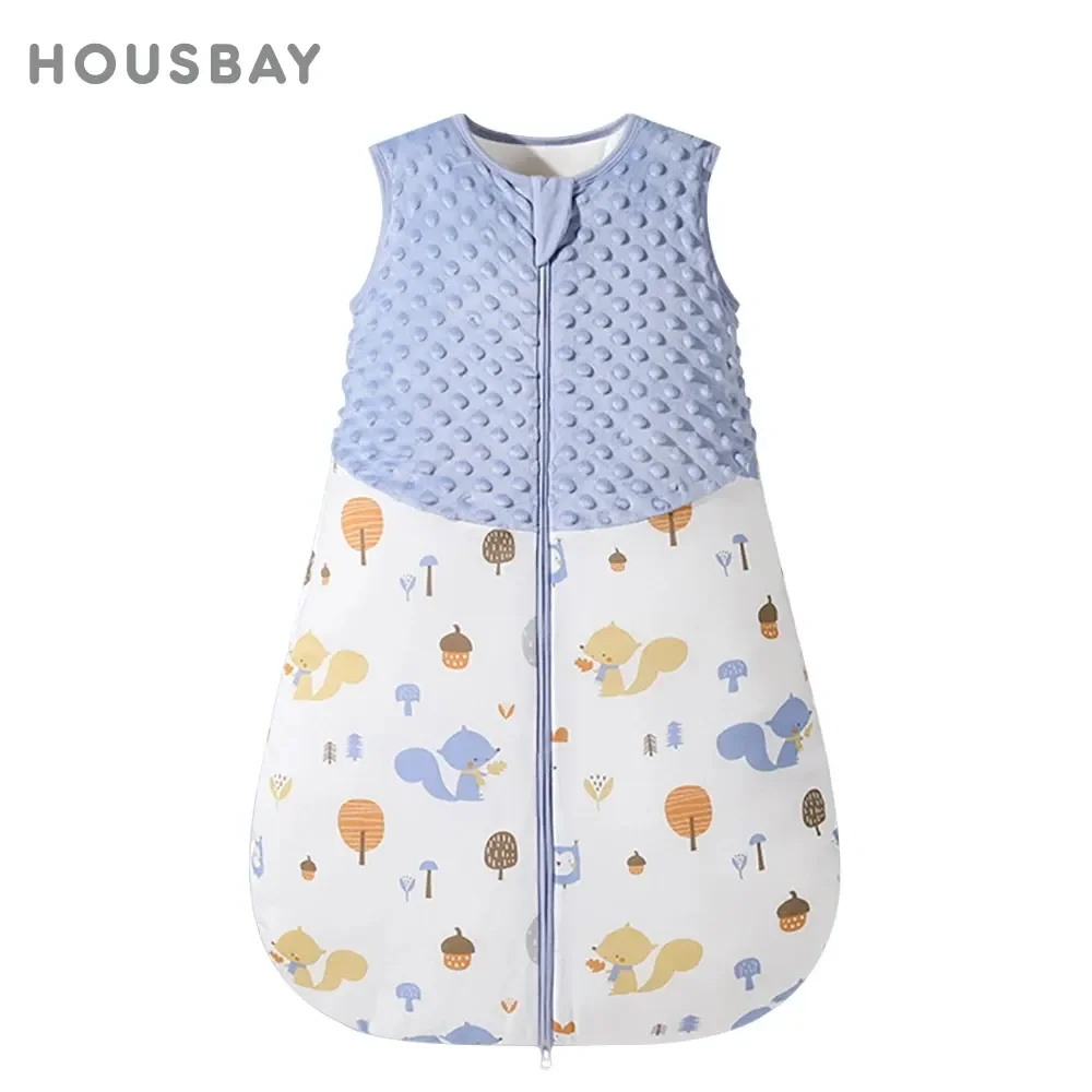 Saco de dormir para bebé de 3 a 24 meses, saco de dormir para bebé de otoño, manta 1,5 Tog, Doudou, sensación suave, estampado de concha de estrella de mar, estilo de chaleco