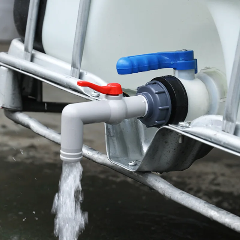 Adaptador para Tanque IBC, Conector de Válvula para Cubo de Agua, Conector de Riego para Jardín, Grifo de Manguera de Fácil Uso, Alta Calidad