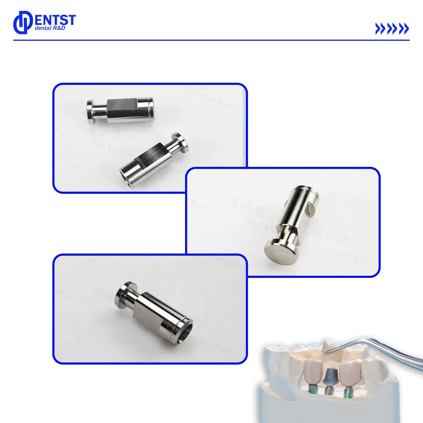 Accesorios dentales OSSTEM, accesorio de yeso analógico, bandeja abierta, varilla cerrada, recuerdos de transferencia para odontología