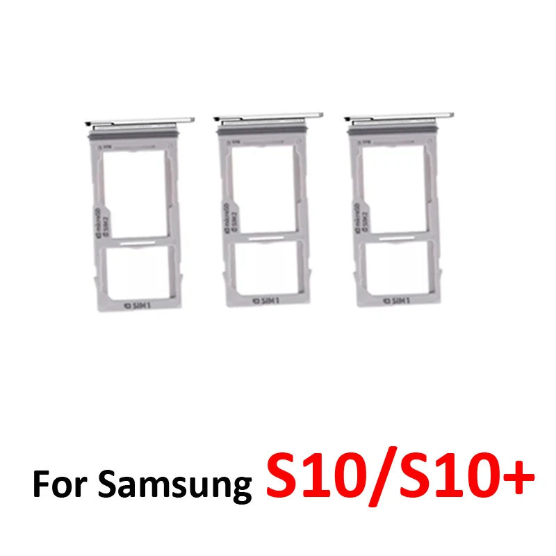 Para Samsung S10 G973F G973, Nueva Bandeja de Tarjeta SIM, Carcasa con Ranura para Tarjeta Micro SD, Compatible con S10 Plus S10+ G975F G975