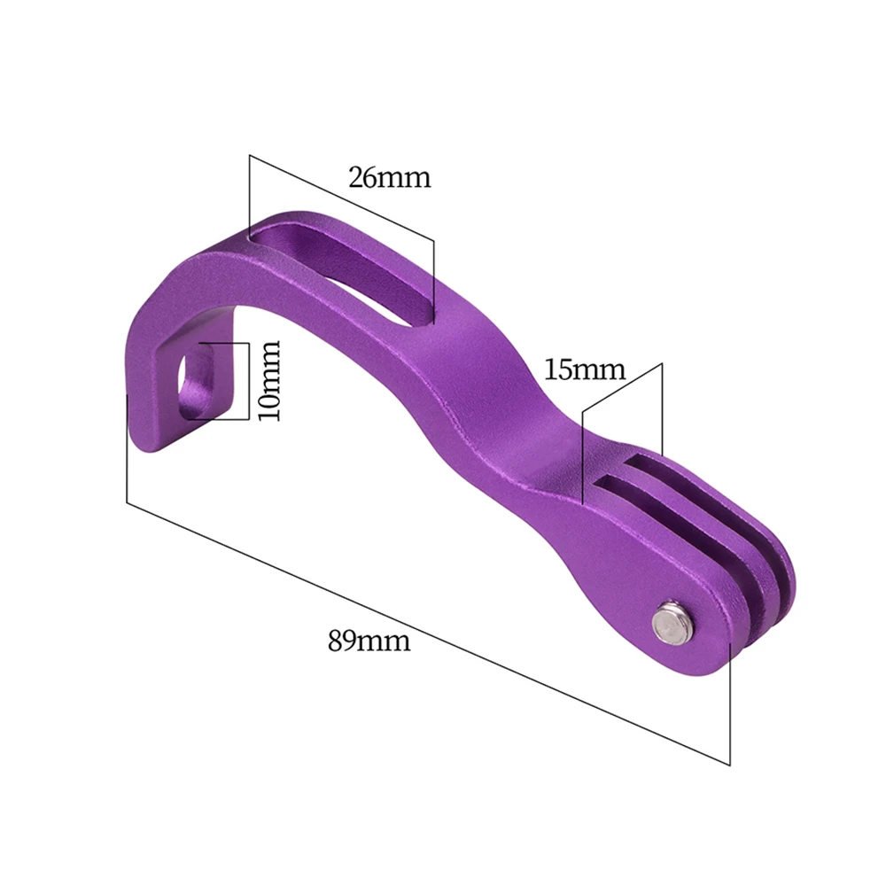 Soporte Extensor de Horquilla Delantera para Bicicleta de Aleación de Aluminio, Ligero y Resistente, para Cámara Deportiva GoPro, Luz Delantera de Bicicleta y Ciclismo