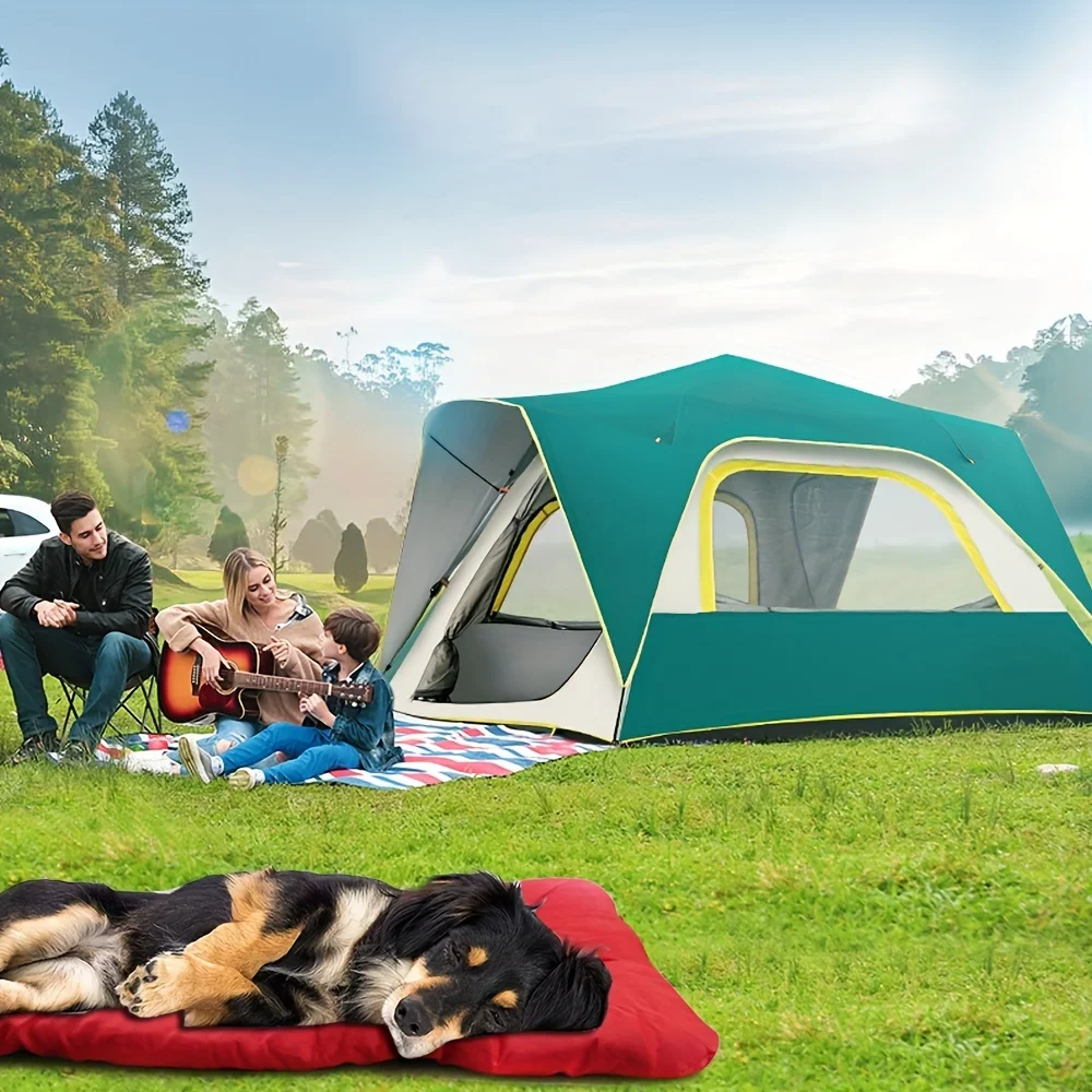 Cojín de cama antideslizante impermeable para mascotas, suministros lavables para perros al aire libre
