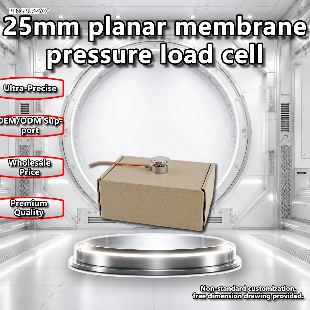 Célula de Carga Plana de 25mm, Sensor de Presión de Microcompresión de Acero Aleado, 20kg, 50kg, 100kg, 200kg, 500kg, 1t, 2t