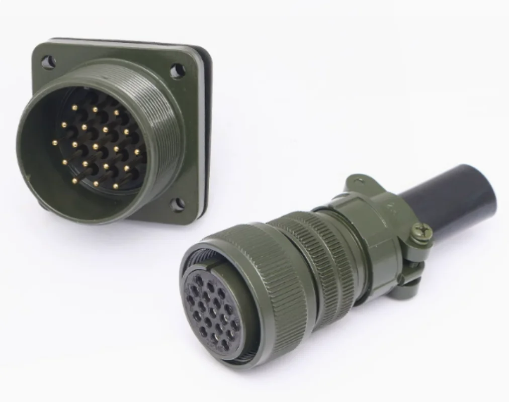 5015 enchufe de aviación impermeable estándar militar 19 núcleos MS3106A22-14S MS3102A22-14P