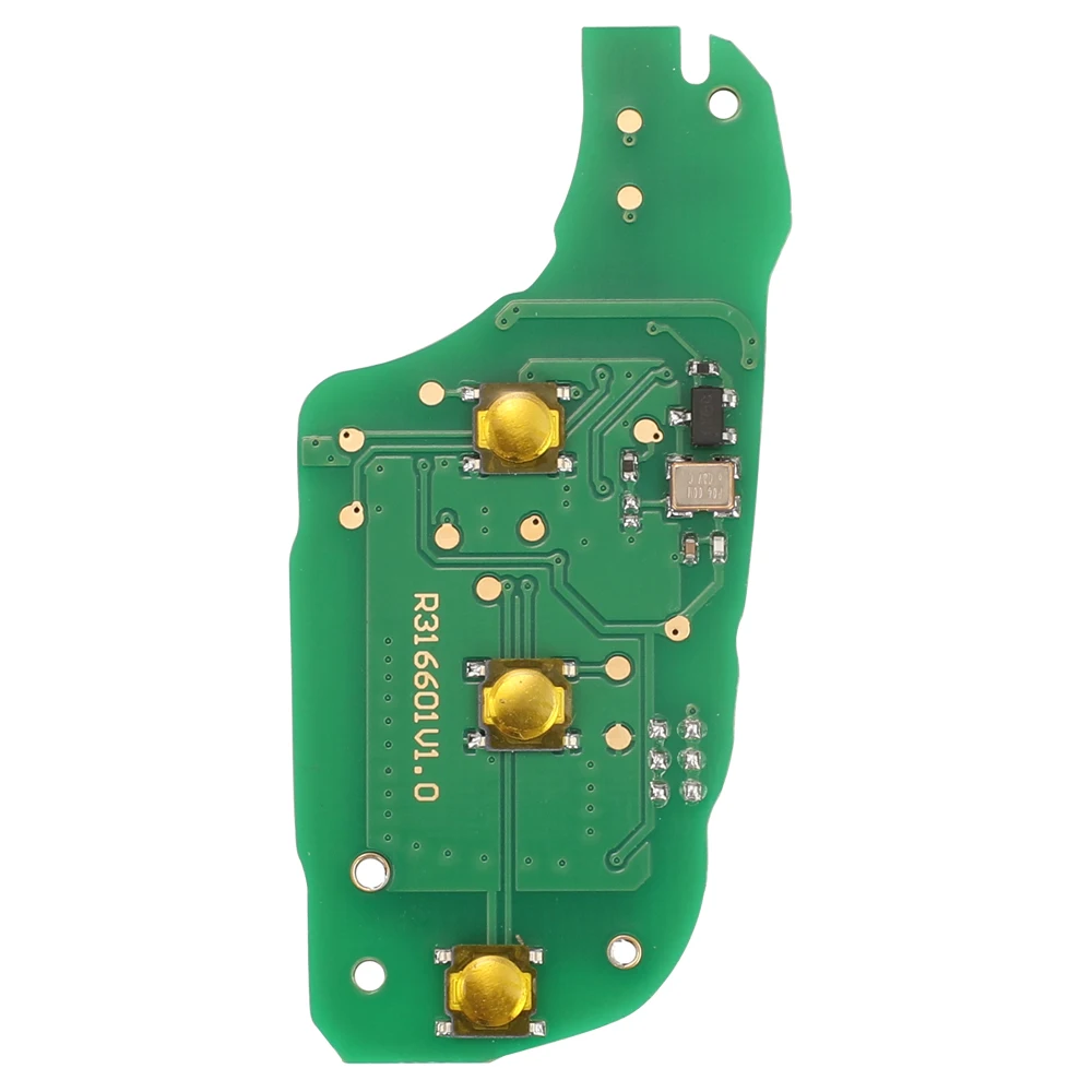 Jingyuqin 433Mhz 4A Chip llave de coche para Peugeot Expert-con puertas traseras (16 170 207 80) para Citroen Berlingo / despacho (2016+)