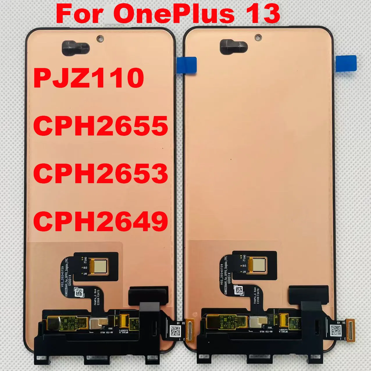 Pantalla Original AMOLED de 6,82 pulgadas para OnePlus 12/ 12R /Ace 3 Pro LCD para Oneplus 13/15/13R/ 13T 13S para OnePlus Ace 5 Pro 1 + 15