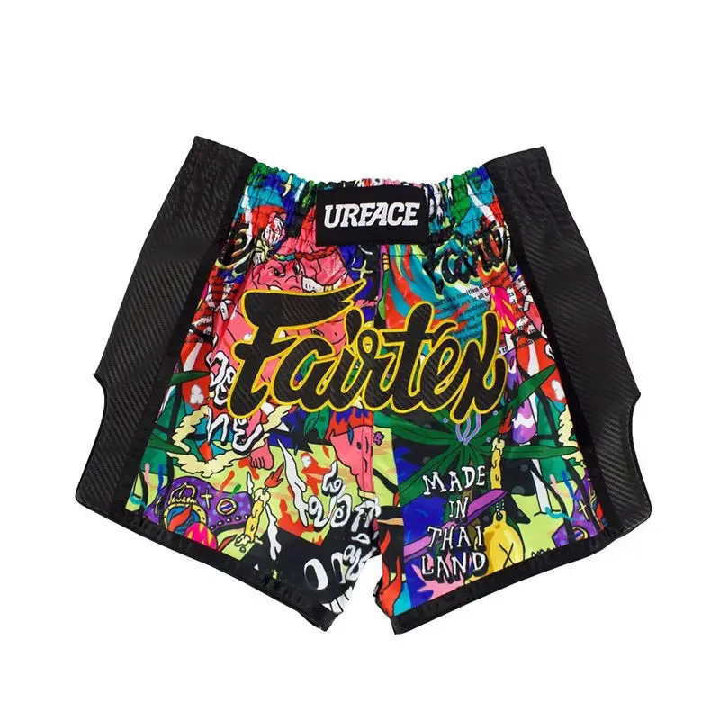 Edición limitada URFACE X-Fairtex Boxeo Muay Thai Pantalones cortos de combate de lucha para hombres y mujeres Entrenamiento y ejercicio