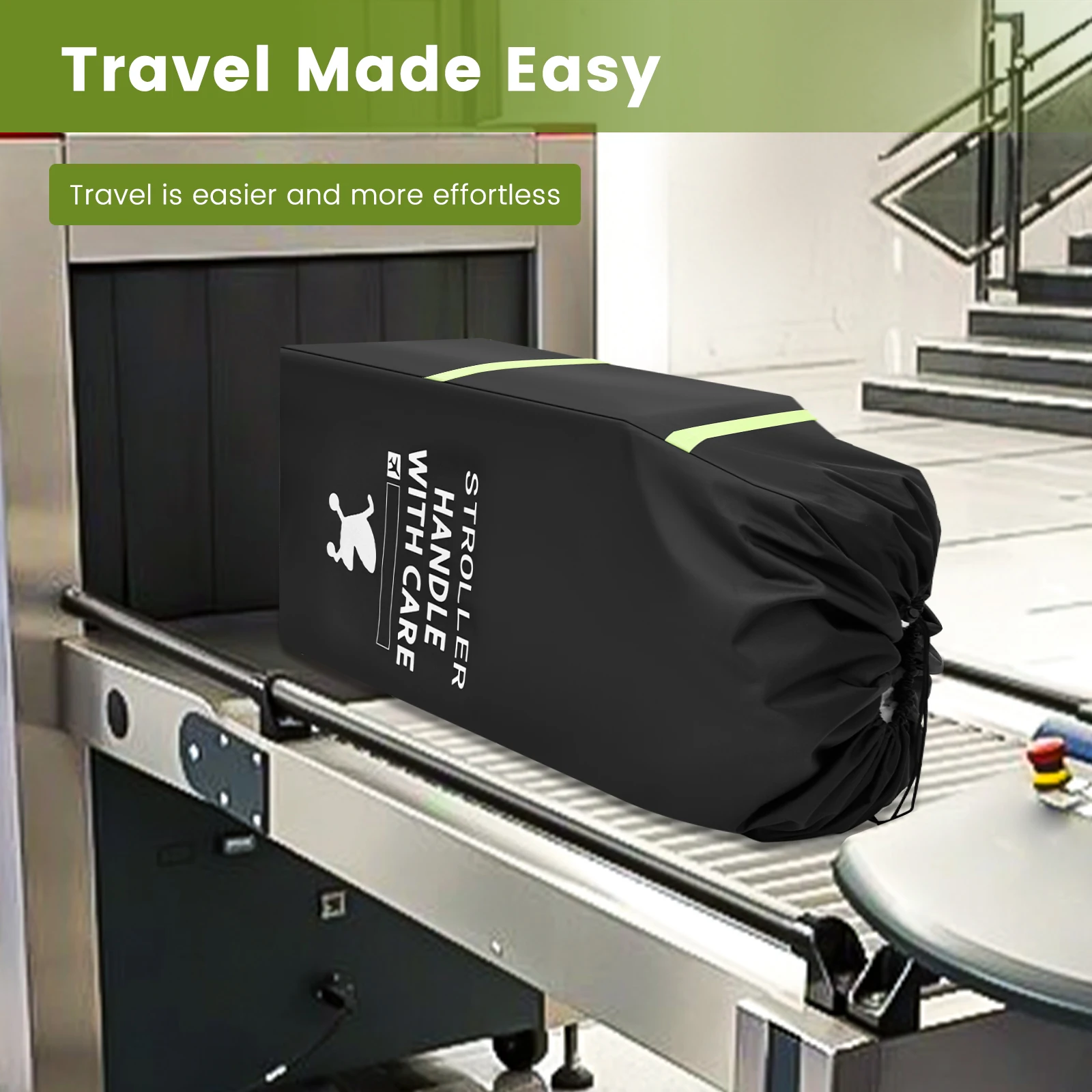 Bolsa de almacenamiento para cochecito de bebé, avión, viajes por carretera, cubierta para cochecito, bolsa de polvo para barco de viaje, accesorios impermeables para carritos