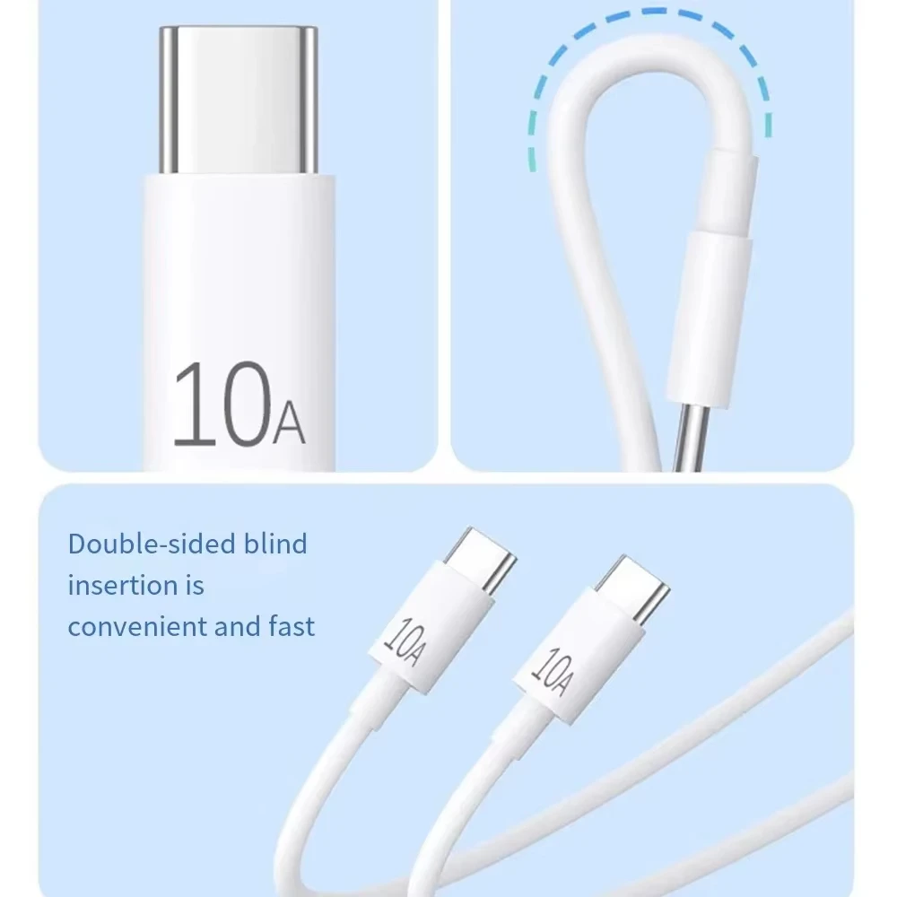 NNBILI, 3-1 piezas, cable de carga rápida universal PD de 120 W y 10 A, con doble conector tipo C, para transferencia de datos, compatible con Samsung, iPhone 18, 17, HUAWEI y Xiaomi.