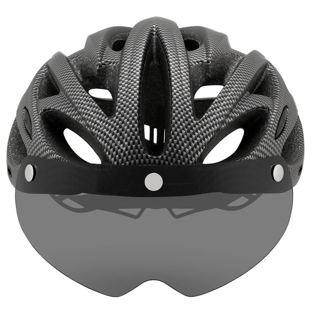 Casco Ultraligero YUMAJ de 230g para Carretera y Montaña, Moldeado Integralmente con Visera Extraíble, Gafas y Luz Trasera para Bicicleta, Modelo CB-26