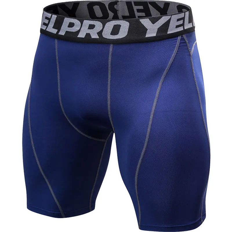 Pantalones cortos de compresión para hombre, pantalones deportivos de secado rápido para Fitness, entrenamiento para correr, pantalones cortos de baloncesto para maratón, pantalones cortos elásticos para entrenamiento de gimnasia