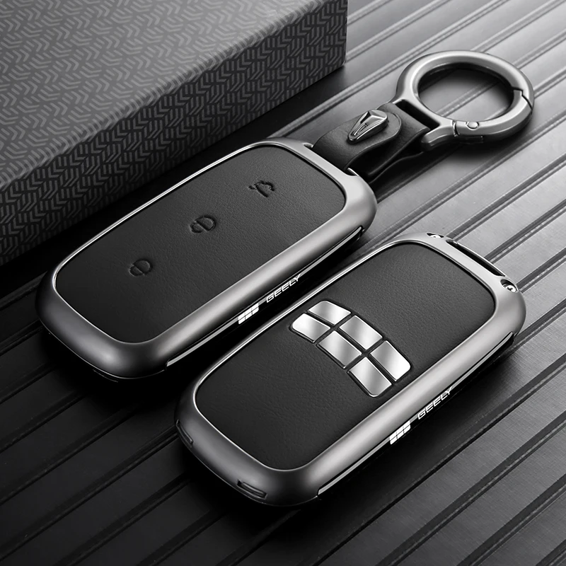 Funda Protectora Completa Anti-Rayones y Anti-Caídas para Llave de Coche Geely EX5 Starray EM-i e.MAS 7, Accesorios de Coche de Aleación de Zinc