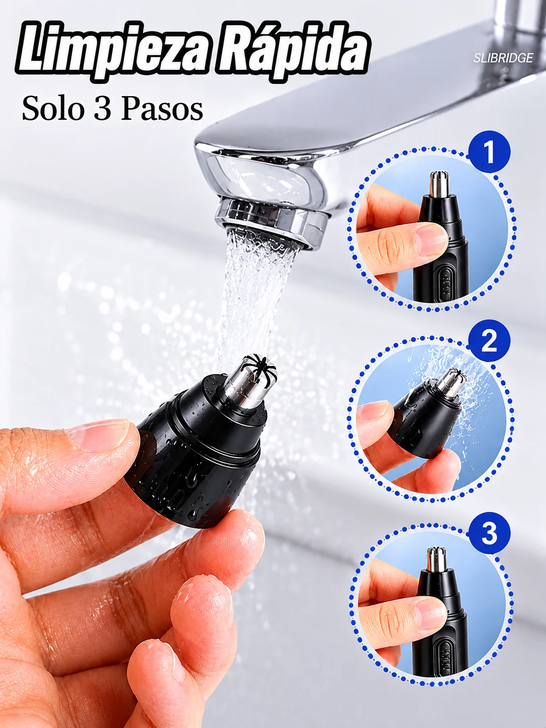 Recortador de Vello Nasal 2.0 Recién Mejorado, Recortador de Vello Nasal Eléctrico Recargable, Afeitadora para Hombre, Cortadora de Vello Nasal para Mujer, Recortador de Vello de Oídos