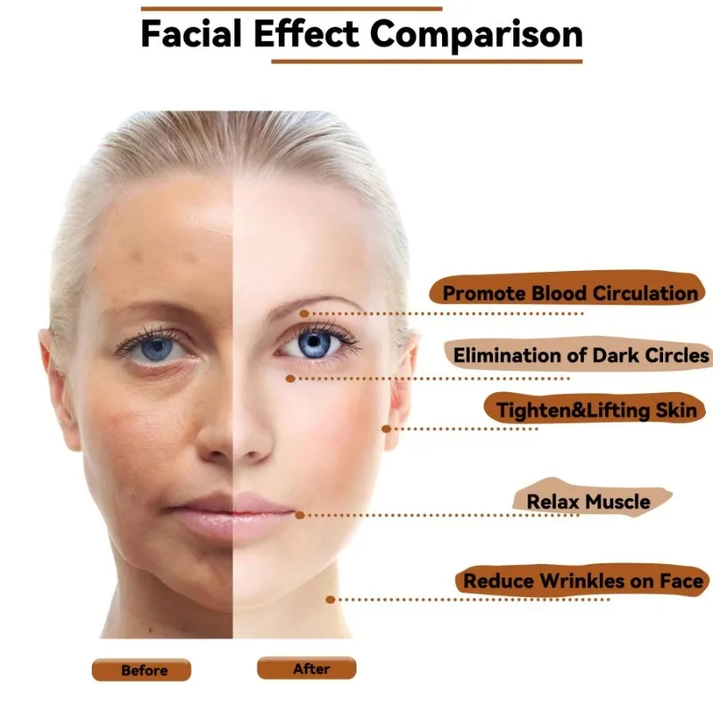 Rodillo de masaje Facial de madera, eliminador de arrugas, herramienta anticelulítica Gua Sha, rodillo de maderoterapia de tejidos faciales