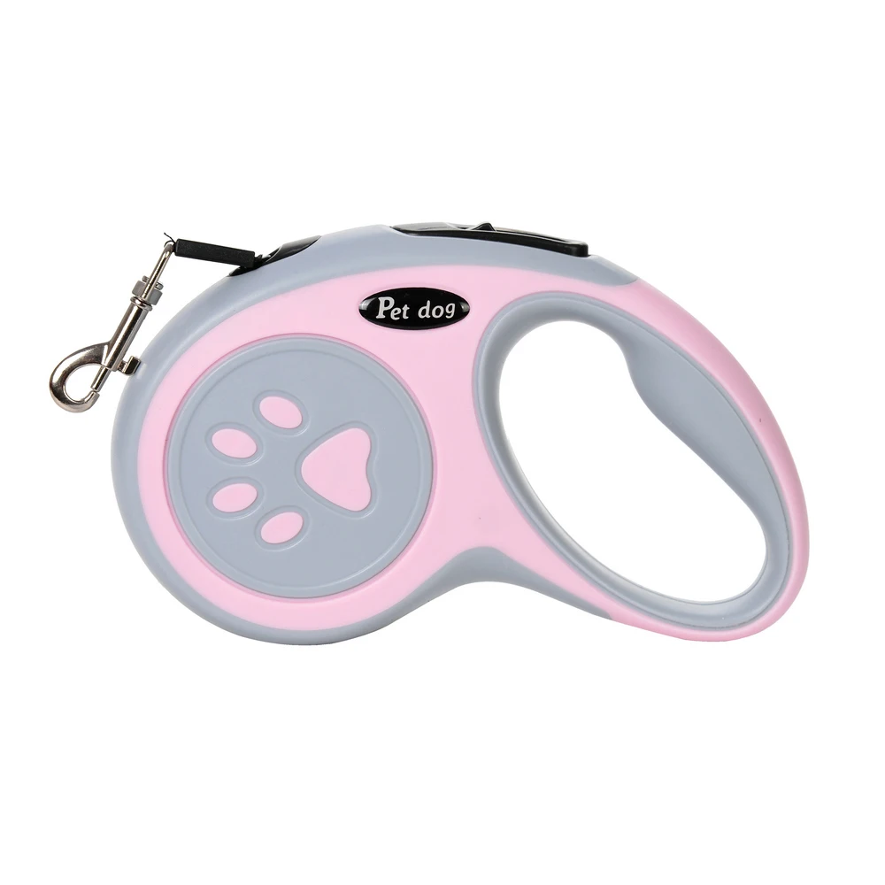 Correa de nailon para perros de 3m y 5m, cuerda retráctil automática para gatos, extensión larga para cachorros, caminar, correr, ruleta de tracción para perros pequeños