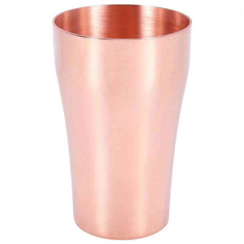 Taza de agua y té Retro de cobre puro hecha a mano, taza de cerveza, café, viaje, 400ML, 1 Uds.
