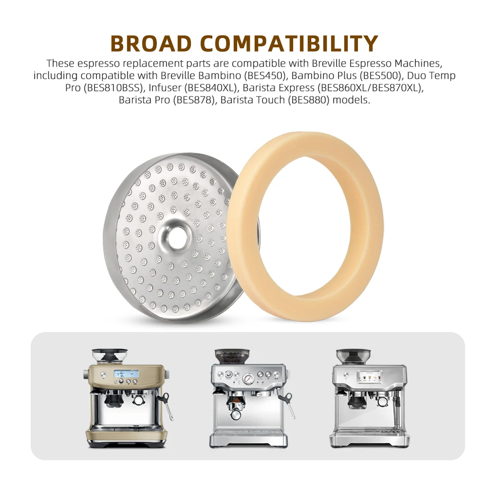 Junta de sellado para pantalla de ducha de 54 mm compatible con los modelos de infusores Breville Express Bambino Plus Barista Touch