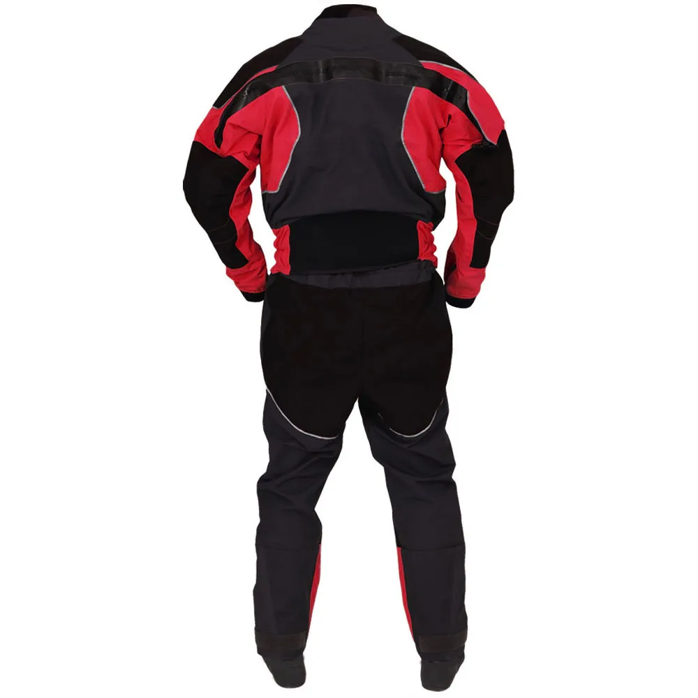 Traje Seco para Kayak LKVER para Hombre, con Juntas de Látex en Cuello y Muñeca, Falda Superior de Doble Ajuste, Cierres de Neopreno con Velcro