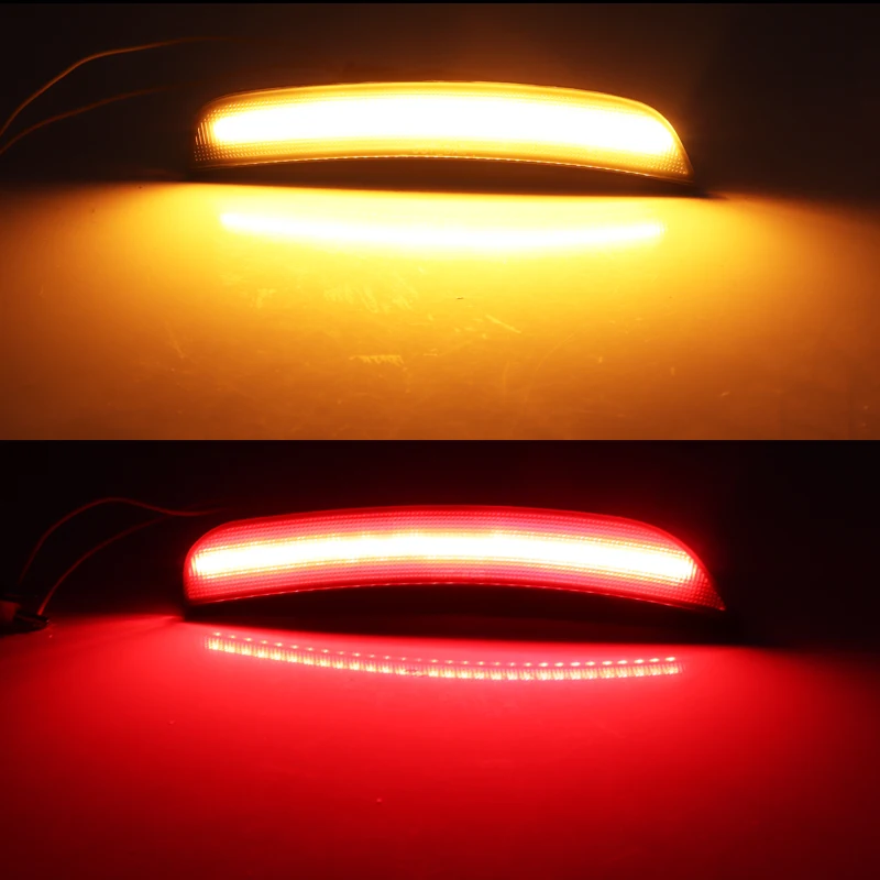 Luces LED de posición laterales ahumadas ámbar delanteras/rojas traseras para parachoques y guardabarros para Chrysler 300 2015-2023