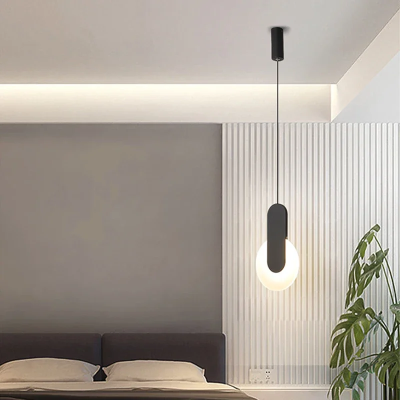 Luces colgantes LED, lámpara colgante moderna, candelabros, iluminación interior, decoración del hogar para sala de estar, dormitorio, lámpara de noche