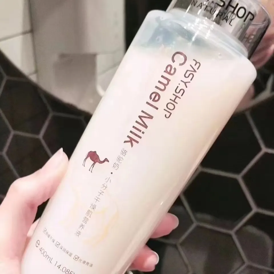 400ml leche de camello molécula tóner colágeno reparación hidratante cara suaviza arrugas tóner Control de aceite belleza piel cara