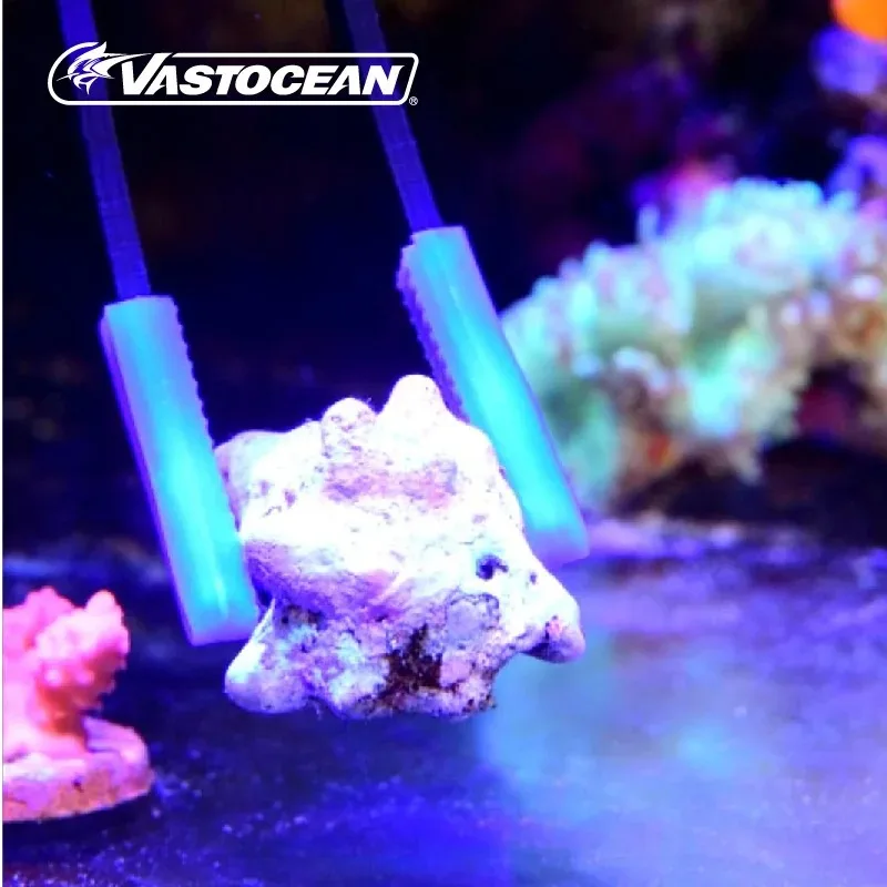 Pinzas de Coral Vastocean, pinzas de Coral suspendibles de fibra de alto carbono, soporte de herramientas de Coral, pinzas rectas, pinzas curvadas de 495mm