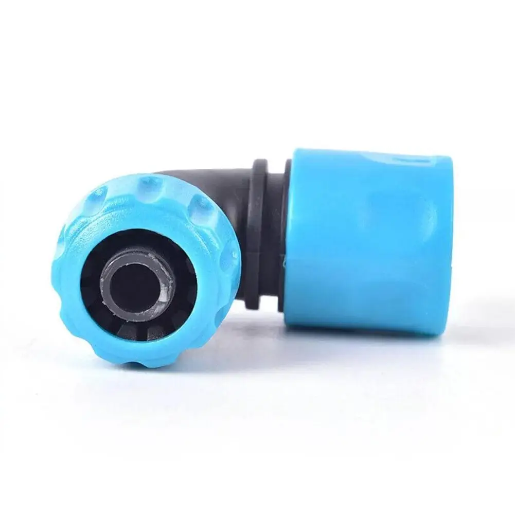 Conector de agua de jardín ABS de 1/2 pulgadas, tubería de agua suave, junta de grifo de codo, manguera de riego de jardín, adaptador de conexión rápida
