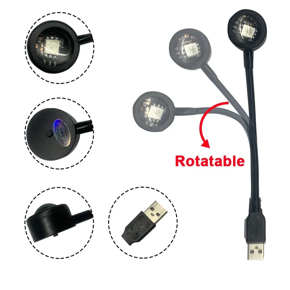 MeeToo-Lámpara de ambiente de puesta de sol USB, proyector Led, luz nocturna de neón para decoración para sala de estar, dormitorio, fondo, fotografía, ambiente de pared