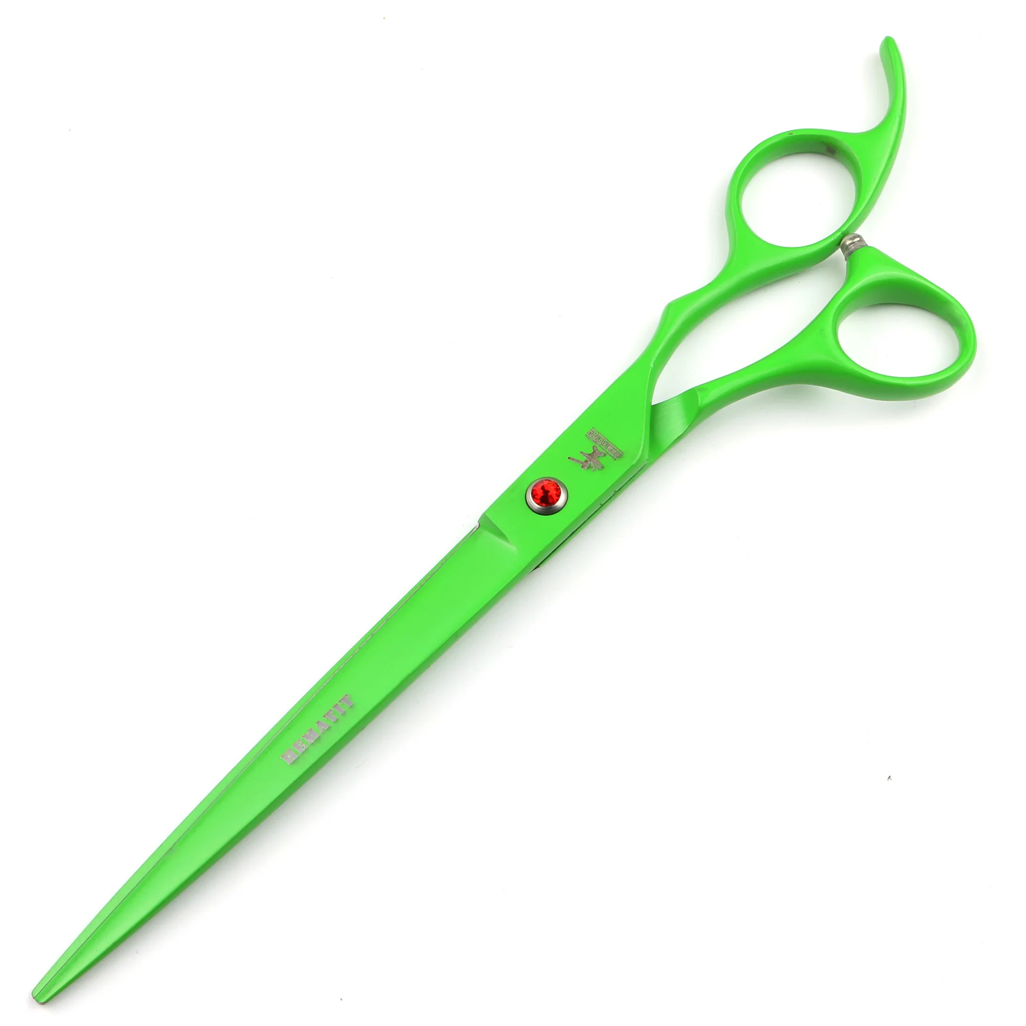 Tijeras de pelo verde de 8 pulgadas, tijeras de corte de peluquero de acero 440C