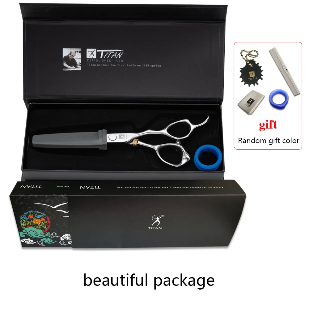 Tijeras de peluquería Titan, tijeras de peluquería profesionales, tijeras de corte y adelgazamiento, 5,5 pulgadas, 6,0 pulgadas, 6,5 pulgadas