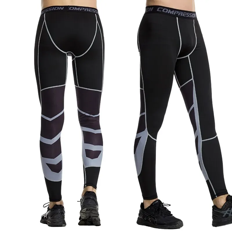 Pantalones de chándal de compresión para hombre, mallas elásticas para correr, ciclismo, baloncesto, Fútbol, Deporte, Fitness