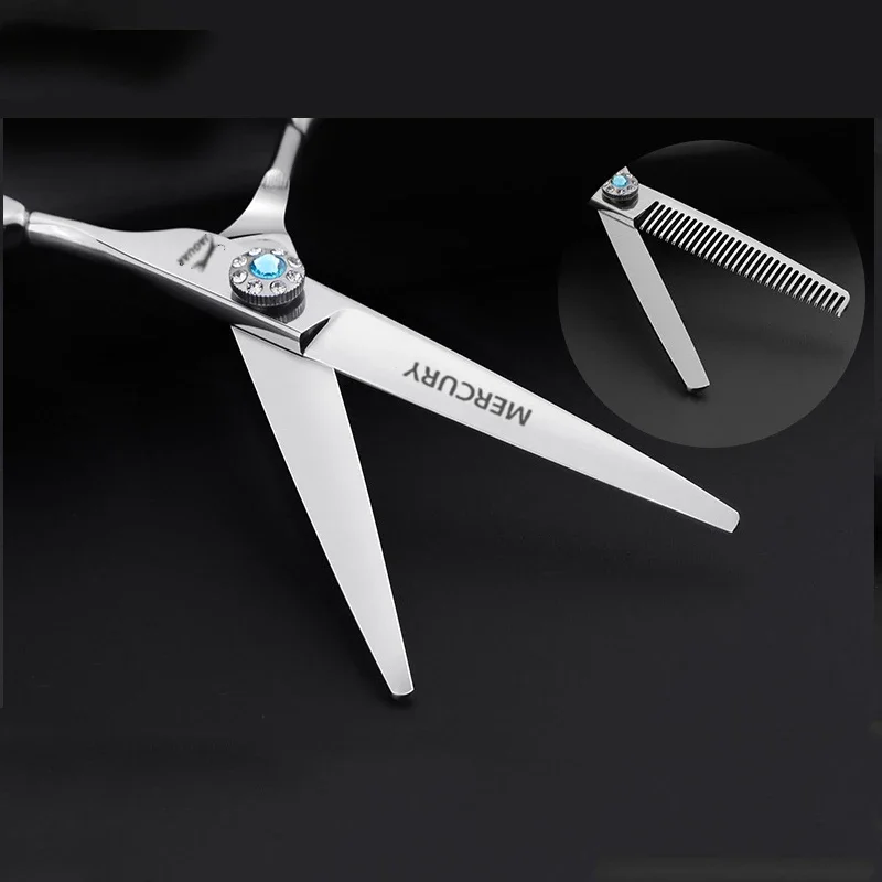 Tijeras de Peluquería de 5.5 y 6 Pulgadas, Herramientas de Peluquería, Tijeras Profesionales de Alta Calidad para Cortar y Entresacar Cabello, Tijeras de Salón